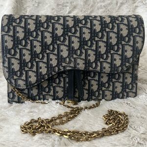 Authentic Dior Saddle Pouch